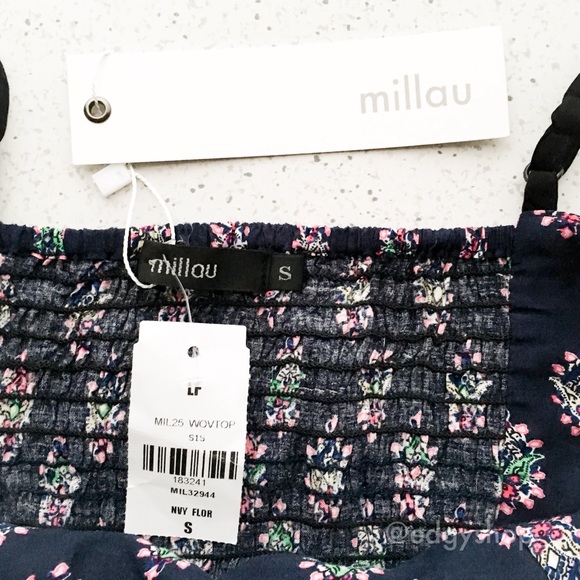 LF | Millau Crochet Trim Floral Crop Top - Picture 3 of 6